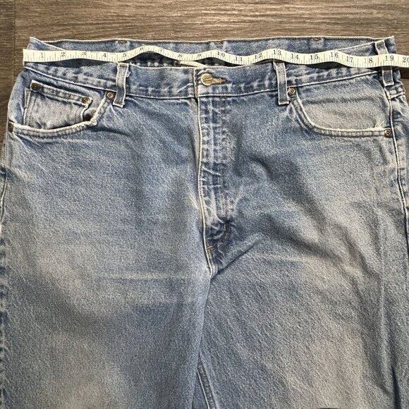 Carhartt B160 DST Jeans 40x34 Light Wash Straight Fit Durable Workwear Denim - Picture 6 of 12